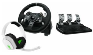 Τιμόνι με πετάλια Logitech - G920 Driving Force Racing Wheel, EMEA-914, λευκό
