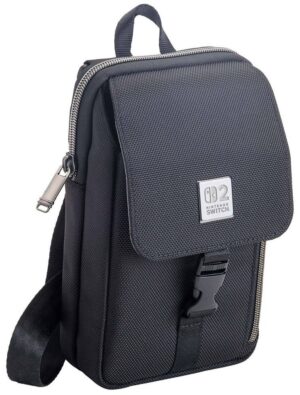 Τσάντα Nacon - Game Traveler Deluxe Vertical Crossbody Bag, μαύρη(Nintendo Switch 2/Switch/OLED)