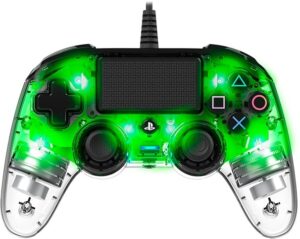 Χειριστήριο Nacon - Wired Illuminated Compact Controller, πράσινο (PS4)