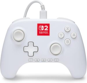 Χειριστήριο PowerA - Advantage, ενσύρματο, with Lumectra, λευκό(Nintendo Switch 2)