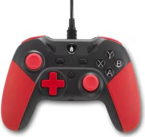 Χειριστήριο Spartan Gear - Pelekys, μαύρο/κόκκινο (PC, PS3)