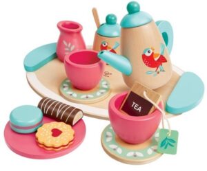 Ξύλινο σετ HaPe International - Σετ τσαγιού,14 τεμάχια
