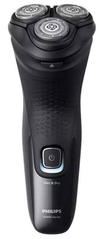 Ξυριστική μηχανή Philips - X3051/00,3 κεφαλές, μαύρο