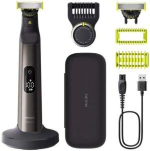 Υβριδική συσκευή για γένια και σώμα Philips - QP6652/61 OneBlade Pro 360, μαύρο