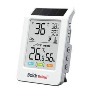 Solar-powered WiFi thermo-hygrometer