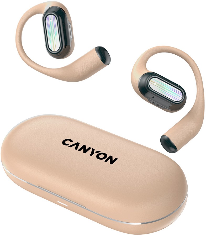 Ασύρματα ακουστικά Canyon - OnFlow 12, TWS, ENC, μπεζ