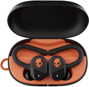 Ασύρματα ακουστικά Skullcandy - Push Play Active, TWS, μαύρα/πορτοκαλί