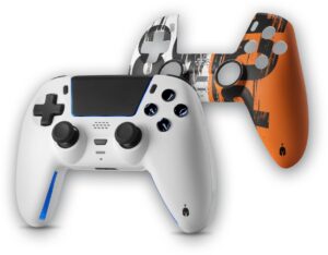 Ασύρματο χειριστήριο Spartan Gear - Sarissa, άσπρο (PS4/PS5/PC/Switch) +πρόσθετο πάνελ