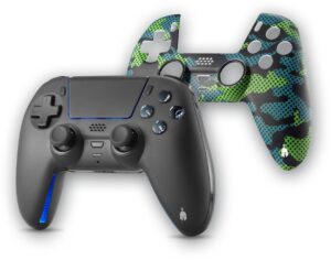 Ασύρματο χειριστήριο Spartan Gear - Sarissa, μαύρο (PS4/PS5/PC/Switch) + πρόσθετο πάνελ