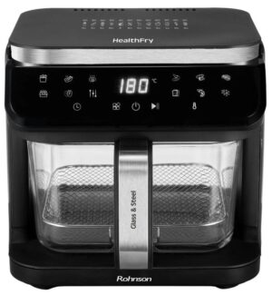 Φριτέζα θερμού αέρα Rohnson - R-2890, 1400W, 5.5 l, μαύρη