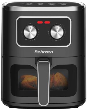 Φριτέζα ζεστού αέρα Rohnson - R-2801, 1450W, 5 l, μαύρο