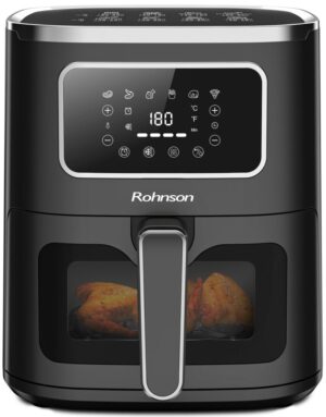 Φριτέζα ζεστού αέρα Rohnson - R-2862, 1450W, 5 l, μαύρο