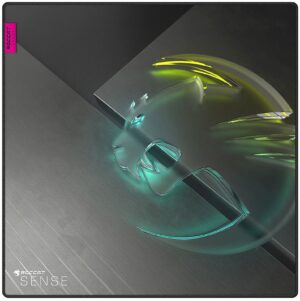 Gaming Pad για ποντίκι ROCCAT - Sense Icon Square, L, μαλακό, μαύρο/γκρι