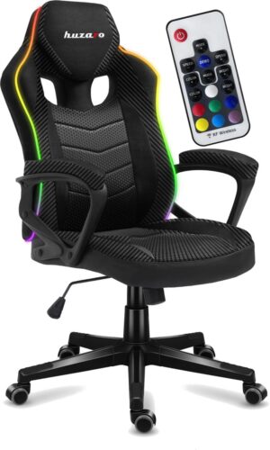 Καρέκλα gaming Huzaro - Force 2.5 RGB Carbon MESH, μαύρο