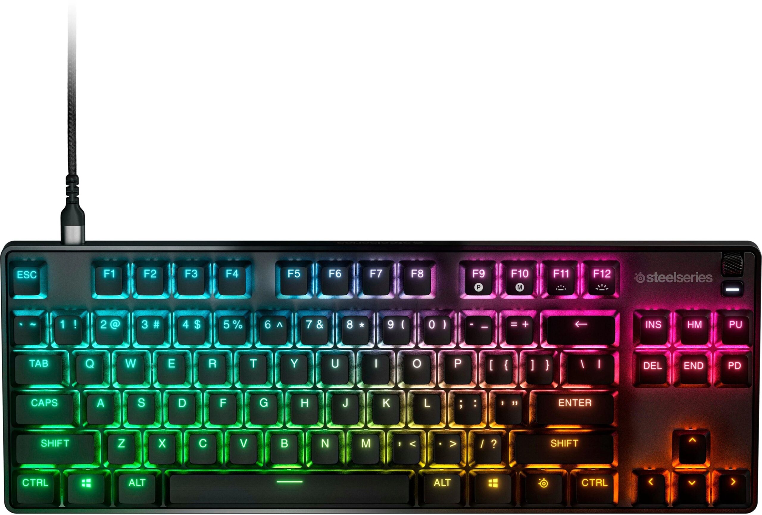 Μηχανικό πληκτρολόγιο SteelSeries - Apex 9 TKL US, OptiPoint, RGB, μαύρο