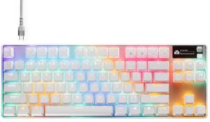 Μηχανικό πληκτρολόγιο SteelSeries - Apex Pro TKL Gen 3, OmniPoint, RGB, λευκό