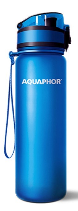 Μπουκάλι νερού φιλτραρίσματος Aquaphor - City, 0.5 l, μπλε