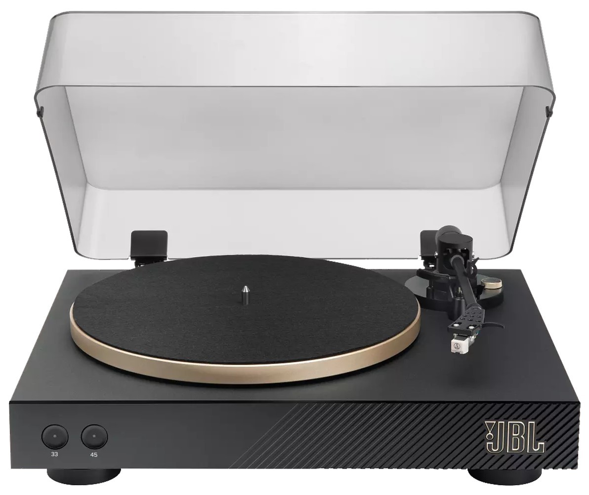 Πικάπ JBL - Spinner BT, μαύρο/χρυσό