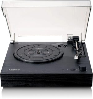 Πικάπ Lenco - LS-15BK, Bluetooth, ημιαυτόματο, μαύρο