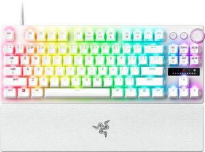 Πληκτρολόγιο gaming Razer - Huntsman V3 Pro TKL, Analog Optical, άσπρο