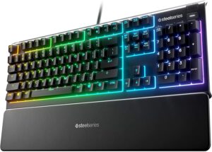 Πληκτρολόγιο gaming SteelSeries - Apex 3, RGB, μαύρο