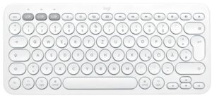 Πληκτρολόγιο Logitech - Pebble Keys 2 K380s, ασύρματο, US Layout, Λευκό