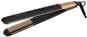 Πρέσα μαλλιών Rowenta - SF4630F0, 210°C, Ceramic, μαύρο/καφέ