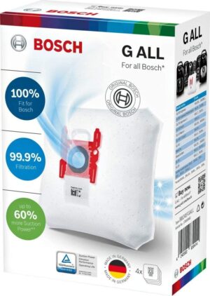Σακούλα για ηλεκτρική σκούπα Bosch - BBZ41FGALL, 4 τεμάχια