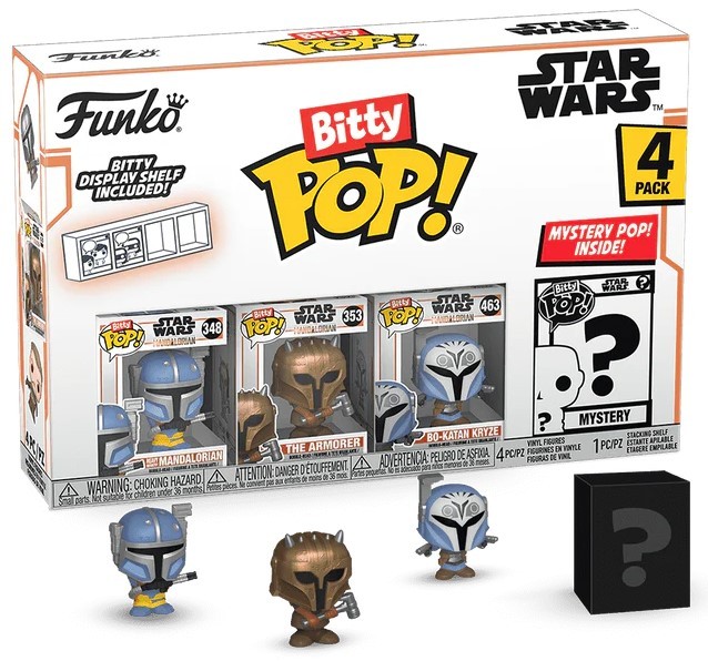 Σετ μίνι φιγούρες Funko Bitty POP! Television: The Mandalorian - 4-Pack (Series 1)