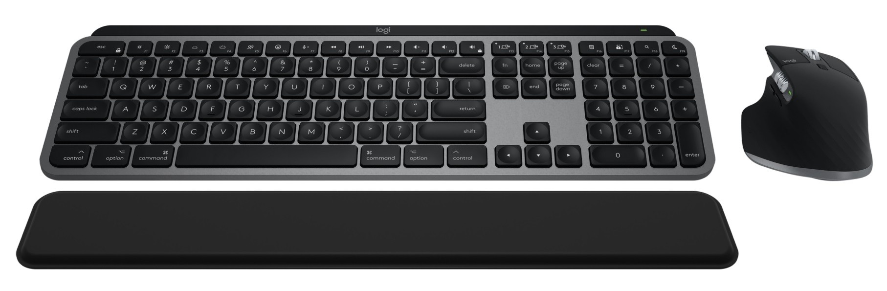 Σετ ποντικιού και πληκτρολογίου Logitech - MX Keys S Combo for Mac, ασύρματο, γκρι