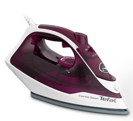 Σίδερο Tefal - Express Steam FV2835E0, 2400W, 30 g/min, λευκό/μωβ