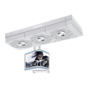 Lian Li HydroShift II OLED Curved 360P28 - 360mm AIO Water Cooling - 6.67" 2Κ Display - White