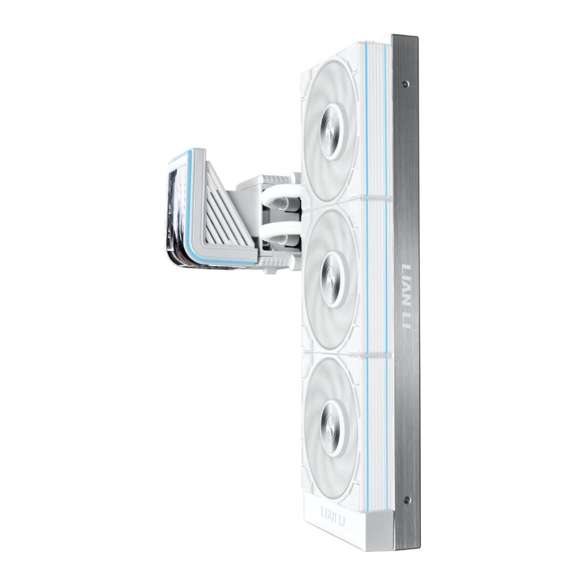 Lian Li HydroShift II OLED Curved 360P28 - 360mm AIO Water Cooling - 6.67" 2Κ Display - White - Image 2