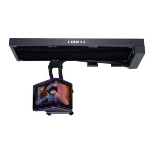 Lian Li HydroShift II OLED Curved 360mm Fanless - AIO Water Cooling - 6.67" 2Κ Display - Black
