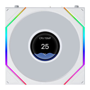Lian Li UNI FAN TL-LCD FLEX Wireless 120 White (1pc) Case Fan - No Controller Included