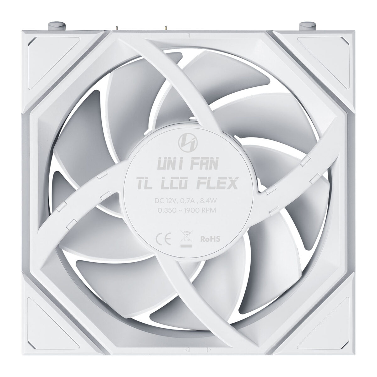 LIAN LI UNI FAN TL LCD FLEX Reversal White Wireless 120 (1pc) Case Fan - No Controller Included - Image 4