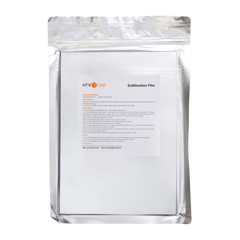 Sublimation film HTVRONT A4 21x29.72cm (transparent)