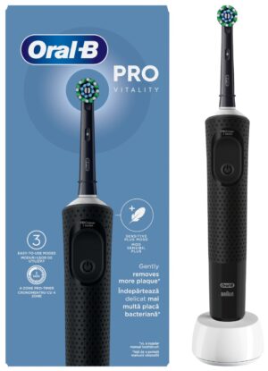 Ηλεκτρική οδοντόβουρτσα Oral-B - D103 Pro 6/15/6, 1 ακροφύσιο, μαύρο