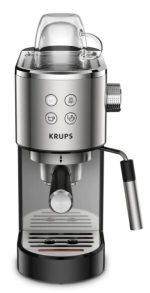 Καφετιέρα Krups - XP442C11, 15 bar, 1l, μαύρο/γκρι