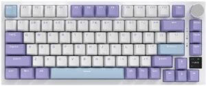 Μηχανικό πληκτρολόγιο AJAZZ – AK820 Pro, ασύρματο, Flying Fish, RGB, μωβ