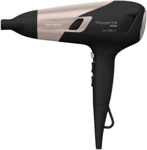 Πιστολάκι μαλλιών Rowenta - CV5831F0, 2300W, 3 ταχυτήτων, μαύρο/ροζ