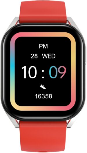 Smart ρολόι Canyon - Chatter SW-58, 52 mm, 1.8'', Silver Red