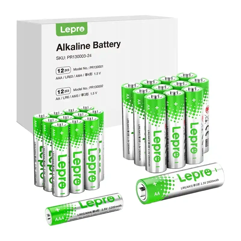 Alkaline battery LEPRO 130003-24 AA/AAA 24pcs