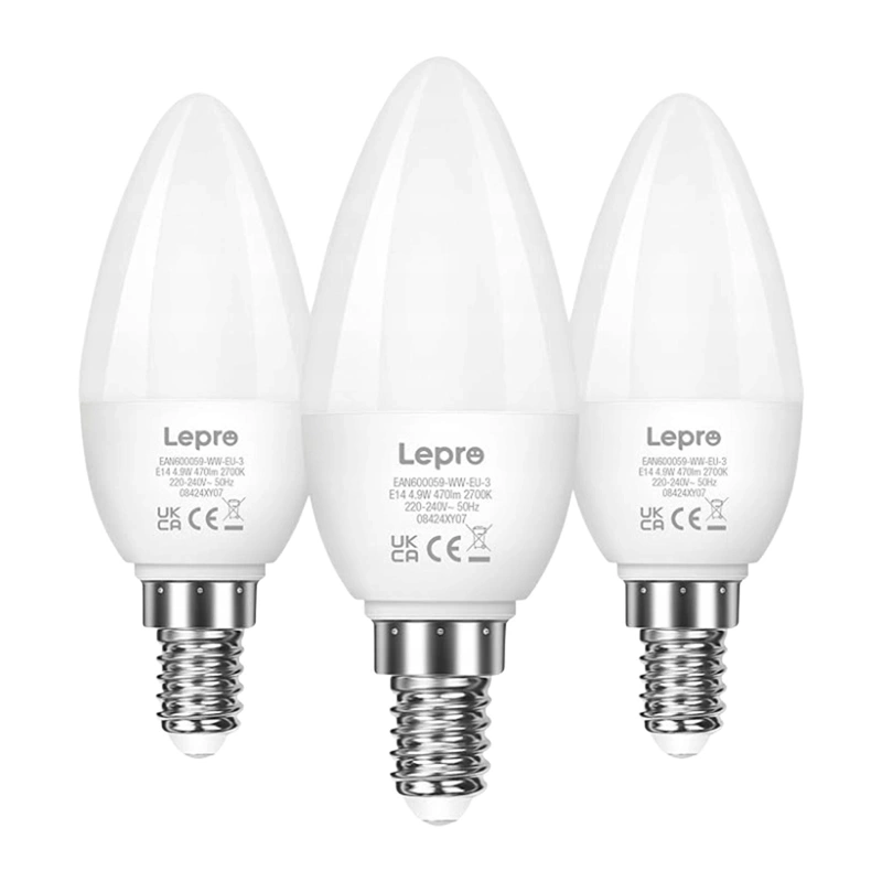 LED bulb LEPRO 600059-WW-EU-3 E14 C37 4.2W (40W) 470lm 2700K warm 250° 3pcs