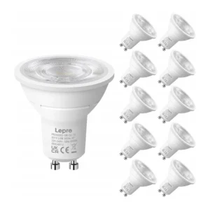 LED bulb LEPRO 200082-DW-EU-10 GU10 3.6W 345lm 6500K 38° class E 10pcs