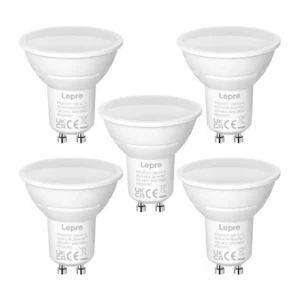LED bulb LEPRO 200057-DW-EU-5 GU10 4.5W (50W) 345lm 5000K 100° 5pcs