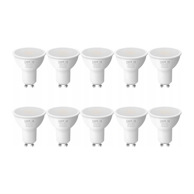 LED bulb LEPRO 200081-WW-EU-10 GU10 4.5W (50W) 345lm 2700K 100° 10pcs