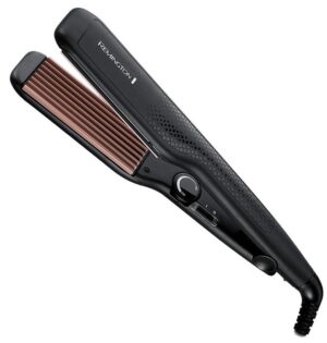 Ισιωτικό μαλλιών Remington - Ceramic Crimp,S3580, 220°C,κεραμική επίστρωση, μαύρο