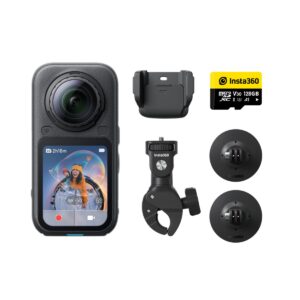 Insta360 X6 Motorcycle Bundle - 8K, 1" Sensors, Triple AI Chip, OLED Display, 360 Action Camera