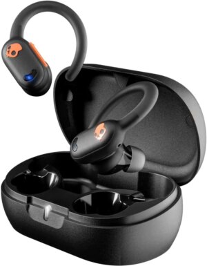 Ασύρματα ακουστικά Skullcandy - Push Active, TWS, ANC, μαύρα/πορτοκαλί